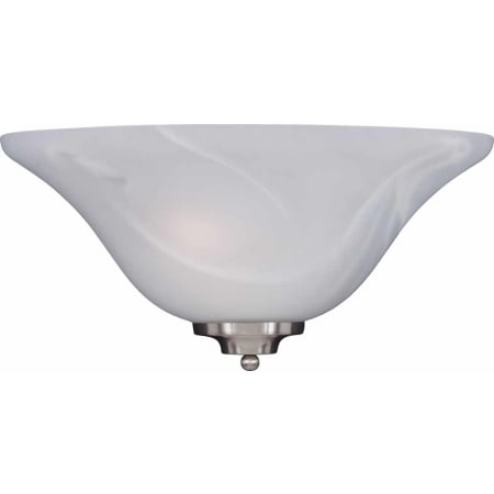 Volume Lighting Troy 13.5" Width Wall Sconce with 1 Light and Alabaster Glass Brushed Nickel