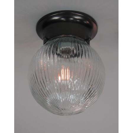 Volume Lighting Roth Single Light 6" Wide Flush Mount Globe Ceiling Fixture Antique Bronze