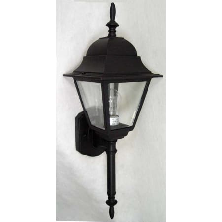 Volume Lighting 1 Light 23.75" Height Outdoor Wall Sconce with Clear Glass Black