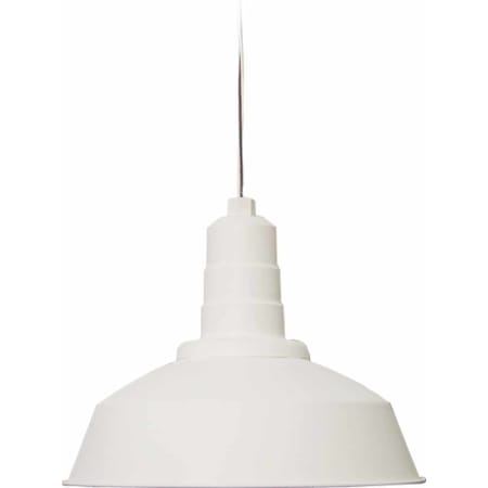 Volume Lighting RLM 1 Light Down Light 12.75" Height Pendant with Metal Dome Shade White