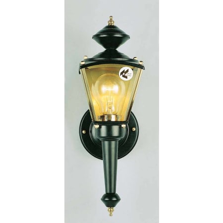 Volume Lighting Single Light 15" Tall Outdoor Wall Sconce Black