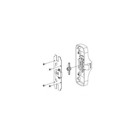 Von Duprin Night Latch Backplate Conversion Kit for 88 Series Exit Device Oil Rubbed Bronze
