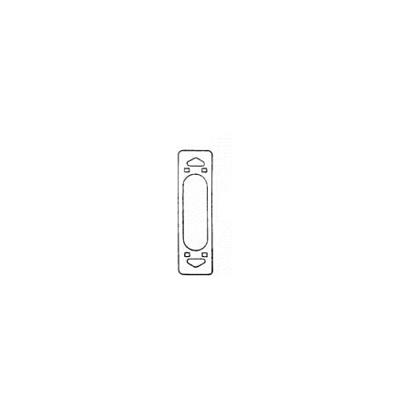 Von Duprin Cover Plate with Wood Door Installation for 370 Series Exit Device Controls Oil Rubbed Bronze