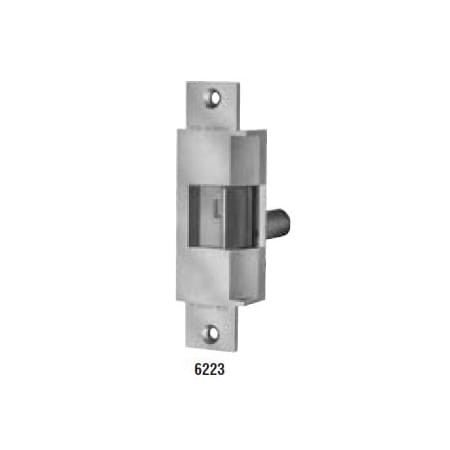 Von Duprin 6" Dual Switch Electric Strike for Cylindrical and Mortise Lock Exit Device Satin Stainless Steel