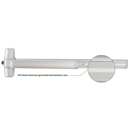 Von Duprin-9927EOF4LBRAFL-Grooved case