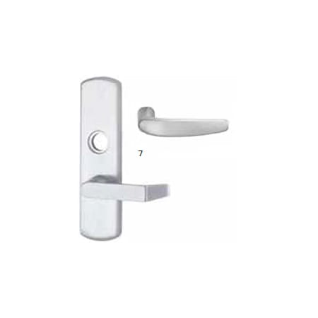 Von Duprin Left Hand Reverse 07 Lever Trim for 98 / 99 Mortise Aged Bronze