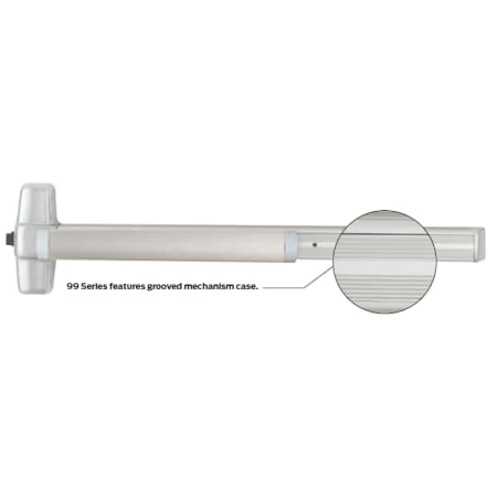 Von Duprin-SS9927EOF3LH-Grooved case