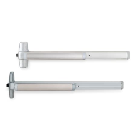 Von Duprin Electric Latch Retraction Surface Mounted Vertical Rod Exit Only Device from the 99 Series Dark Bronze