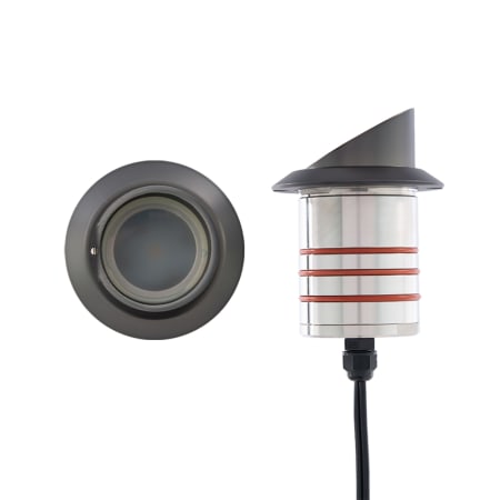 WAC Lighting Single Inground Indicator Light 3" Wide 12V LED In-Ground Well Light Bronzed Stainless Steel