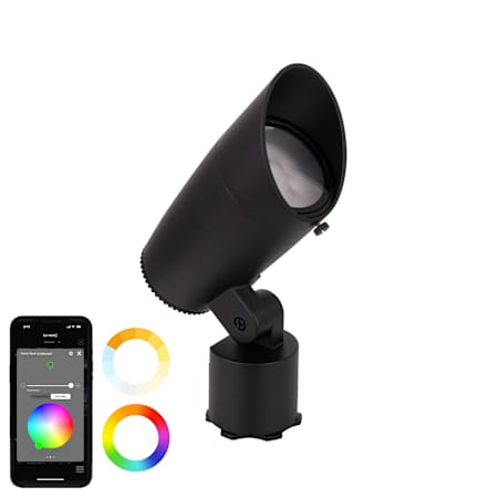 WAC Lighting Single Colorscaping 8" Wide 12V LED Flood Light Black