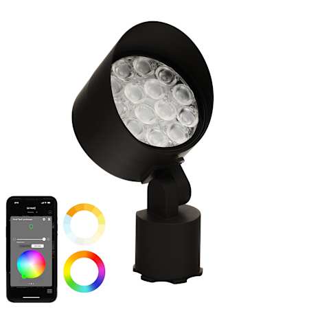 WAC Lighting Single Colorscaping 5" Wide 12V LED Flood Light Black