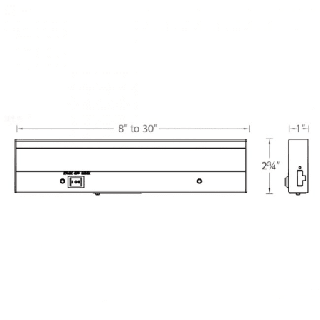 WAC Lighting-BA-ACLED12-27/30-Line Drawing