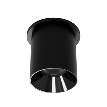 WAC Lighting Zoron 4" Wide 5-CCT LED Round Flush Mount Outdoor Ceiling Fixture - Narrow 25° Beam Spread Black / Black