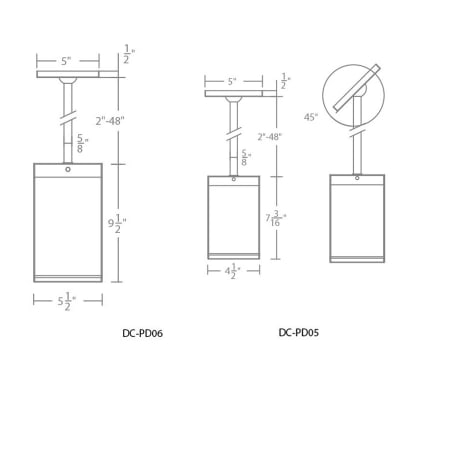 WAC Lighting-DC-PD05-N-Line Drawing