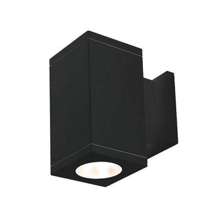 WAC Lighting Cube Architectural Single Light 10" Tall LED Outdoor Wall Sconce with 30° Narrow Beam Spread and Light Directed Straight Up and Down Black / 2700K / 85CRI