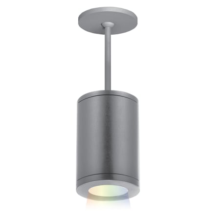 WAC Lighting Tube Architectural ilumenight 5" Wide LED Pendant with App Controlled RGB Color and Brightness and Narrow Beam Spread Graphite