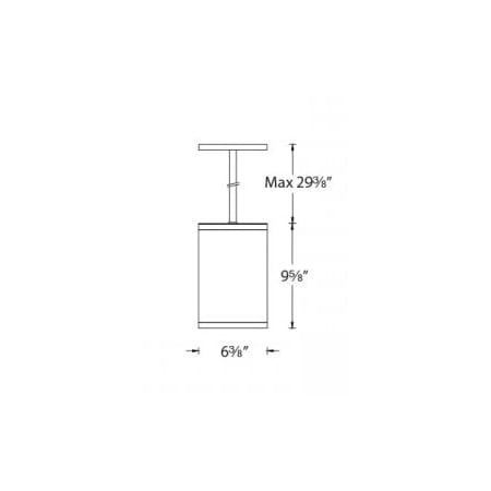 WAC Lighting-DS-PD06-F-Line Drawing