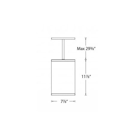 WAC Lighting-DS-PD08-N-Line Drawing