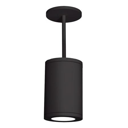 WAC Lighting Tube Single Light 7-7/8" Wide Integrated LED Outdoor Mini Pendant with 28° Beam Spread Black / 2700K / 85CRI