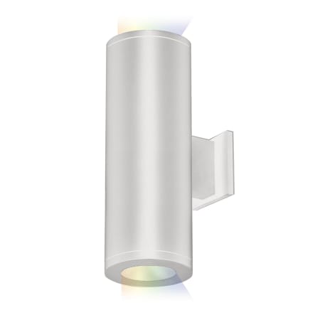 WAC Lighting Tube Architectural ilumenight 2 Light 12-1/2" Tall Integrated LED Outdoor Wall Sconce with Flood Beam and App Controlled Color and Brightness White