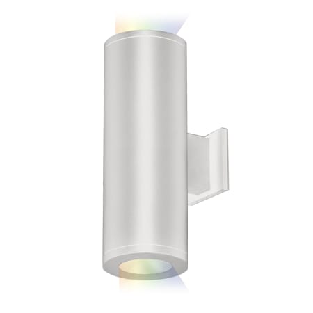 WAC Lighting Tube Architectural ilumenight 2 Light 12-1/2" Tall Integrated LED Outdoor Wall Sconce with Narrow Beam Spread and App Controlled Color and Brightness White