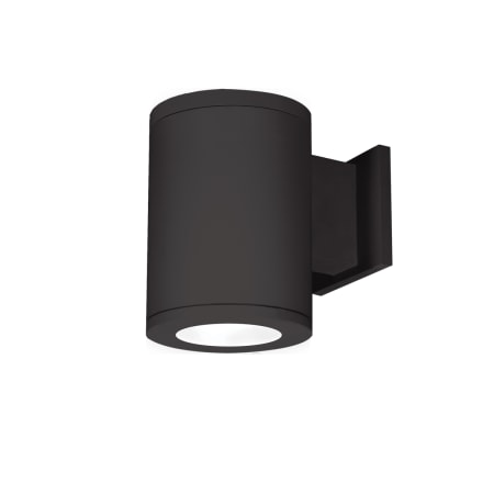 WAC Lighting Tube Architectural Single Light 7" Tall LED Outdoor Wall Sconce with 70° Flood Beam Spread and Light Directed Toward the Wall Black / 2700K / 85CRI