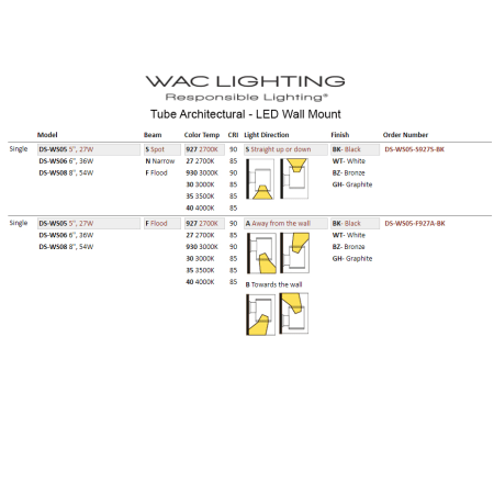 WAC Lighting-DS-WS08-SS-Line Drawing