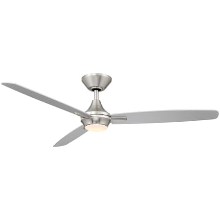 WAC Lighting Blitzen 54" 3 Blade Indoor / Outdoor Smart LED Ceiling Fan Brushed Nickel