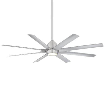WAC Lighting Mocha XL 66" 8 Blade Indoor / Outdoor Smart LED Ceiling Fan Brushed Aluminum