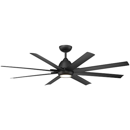 WAC Lighting Mocha XL 66" 8 Blade Indoor / Outdoor Smart LED Ceiling Fan Matte Black