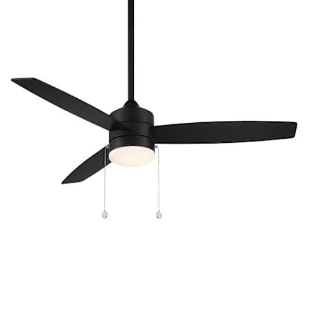 WAC Lighting Atlantis 52" 3 Blade Indoor LED Hanging Ceiling Fan Matte Black
