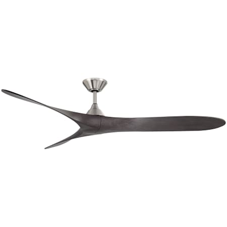 WAC Lighting Malibu 70" 3 Blade Indoor / Outdoor Smart Ceiling Fan Brushed Nickel / Ebony