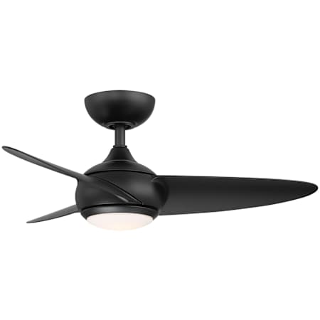WAC Lighting Loft 38" 3 Blade Indoor / Outdoor Smart LED Ceiling Fan Matte Black