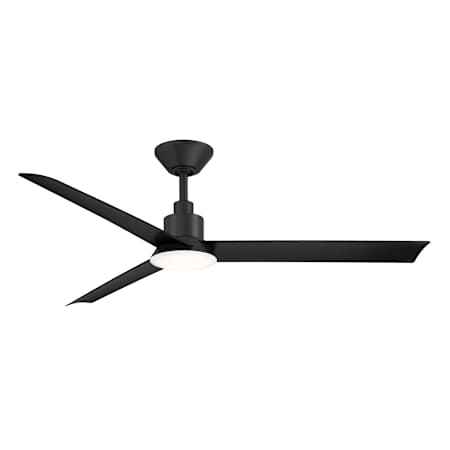 WAC Lighting Flair 56" 3 Blade Indoor / Outdoor Smart LED Ceiling Fan Matte Black