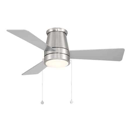 WAC Lighting Hug 44" 3 Blade Indoor / Outdoor LED Ceiling Fan Brushed Nickel