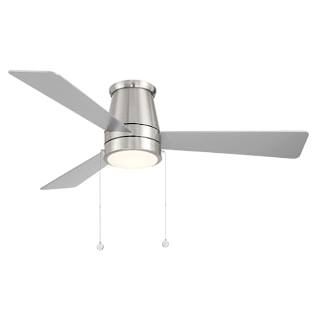 WAC Lighting Hug 52" 3 Blade Indoor / Outdoor LED Ceiling Fan Brushed Nickel