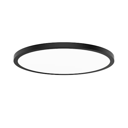 WAC Lighting Round 24" Wide LED Flush Mount Ceiling Fixture / Converts to Wall Sconce Black