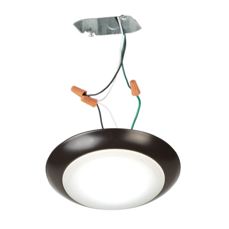 WAC Lighting Disc LED 7" Flush Mount Ceiling Fixture / Wall Sconce - 3000K & 865 Lumens Bronze