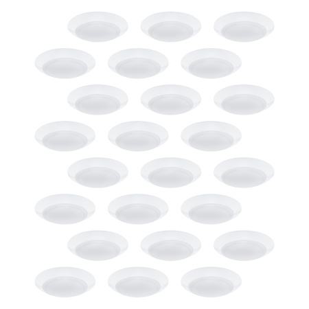 WAC Lighting Disc 8" Wide LED Flush Mount Bowl Ceiling Fixture / Converts to Wall Sconce White
