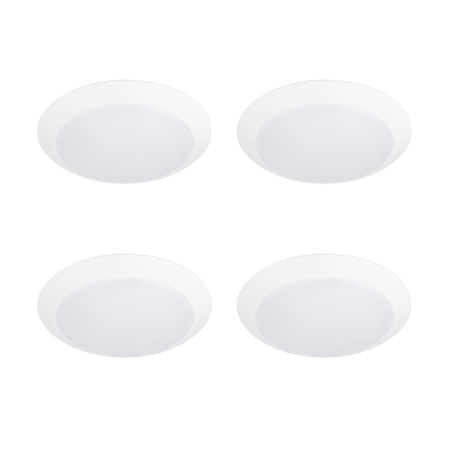 WAC Lighting Disc 10" Wide LED Flush Mount Bowl Ceiling Fixture / Converts to Wall Sconce White