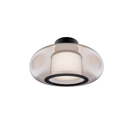 WAC Lighting Doma 14" Wide LED Semi-flush Ceiling Fixture Black