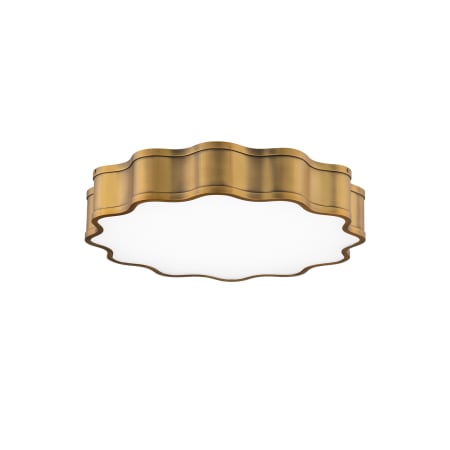 WAC Lighting Vaughan 20" Wide LED Flush Mount Drum Ceiling Fixture / Converts to Wall Sconce Aged Brass