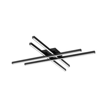WAC Lighting Parallax 32" Wide LED Flush Mount Ceiling Fixture Set to 3000K Black