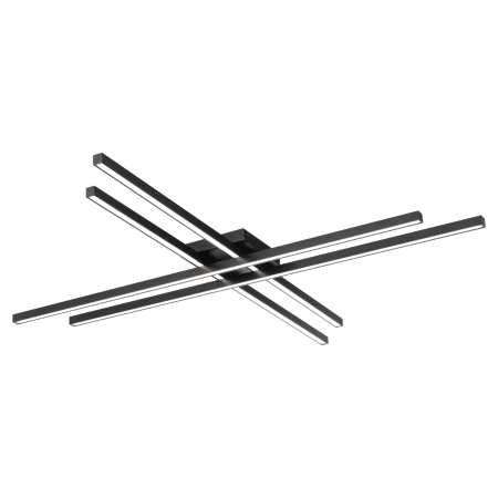 WAC Lighting Parallax 42" Wide LED Flush Mount Ceiling Fixture Set to 3000K Black