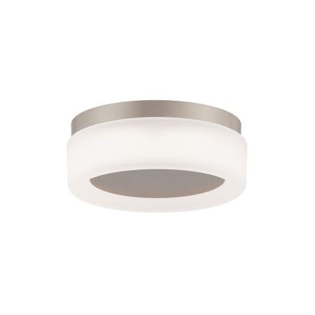 WAC Lighting Bonham 8" Wide LED Flush Mount Drum Ceiling Fixture / Converts to Wall Sconce - 3000K Brushed Nickel