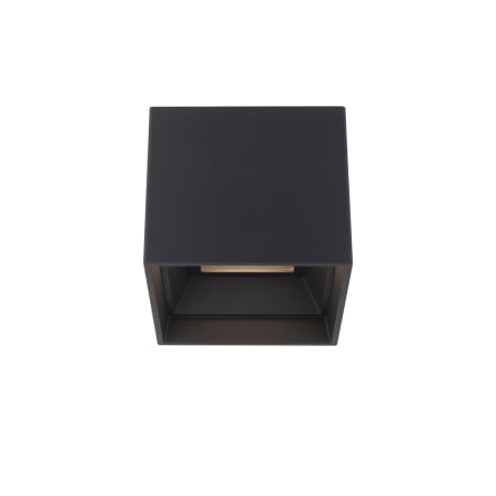 WAC Lighting Downtown 5" Wide LED Outdoor Flush Mount Ceiling Fixture - Set to 4000K Black