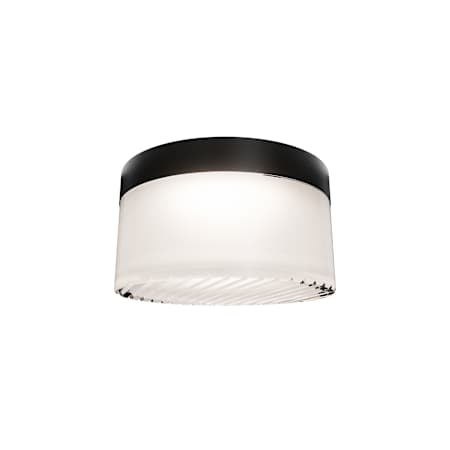 WAC Lighting Balto III 5" Wide Flush Mount Drum Outdoor Ceiling Fixture / Converts to Wall Sconce Black