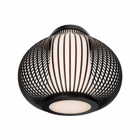 WAC Lighting Poppin 16" Wide Flush Mount Globe Outdoor Ceiling Fixture Black