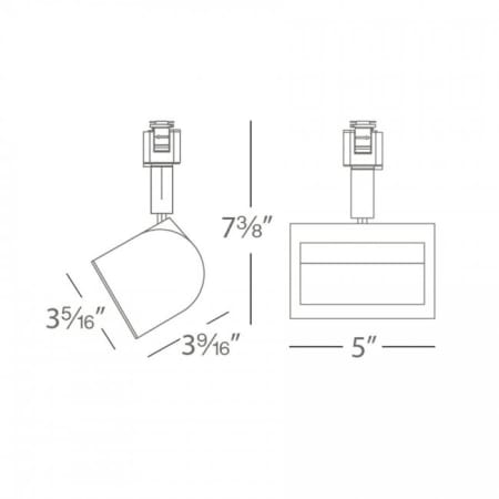 WAC Lighting-H-3020W-30-Line Drawing