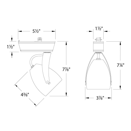 WAC Lighting-H-LED820S-Line Drawing